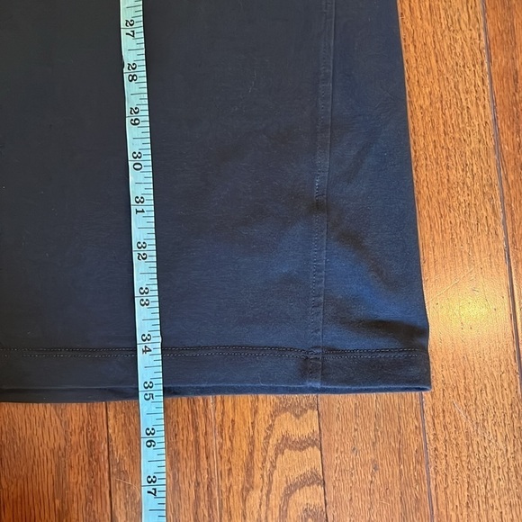 Eileen Fisher | Jewel Neck Short Sleeve Knee Length T-Shirt Dress Medium Gray - Picture 10 of 10